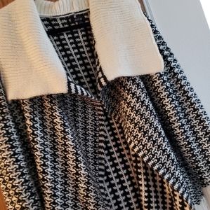Apt 9 Black & White Sweater Cardigan